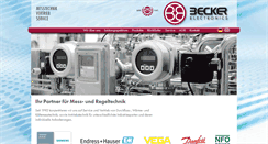 Desktop Screenshot of becker-electronics.de