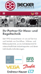 Mobile Screenshot of becker-electronics.de